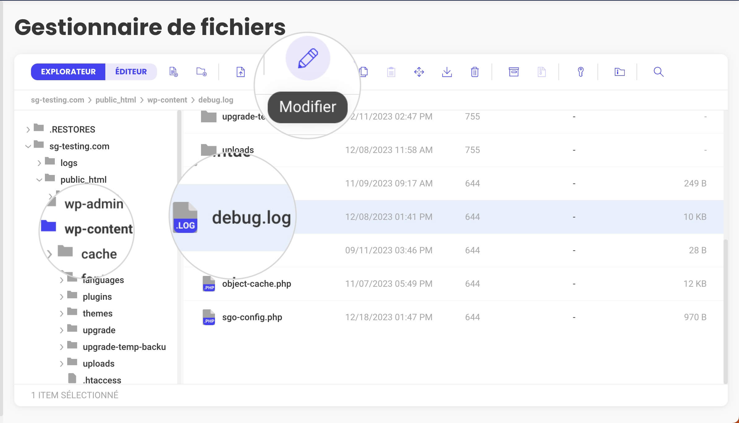 Comment trouver et accéder au journal de débogage de WordPress