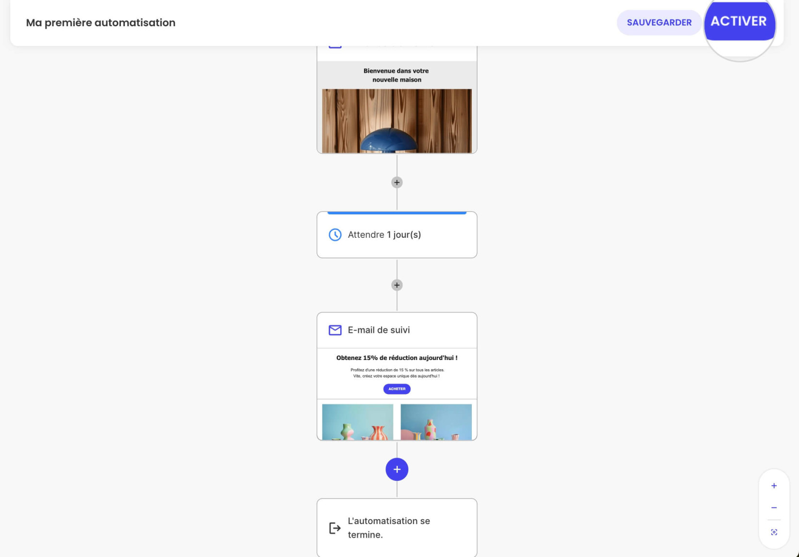 Activation de l’automatisation dans le Marketing par e-mail 