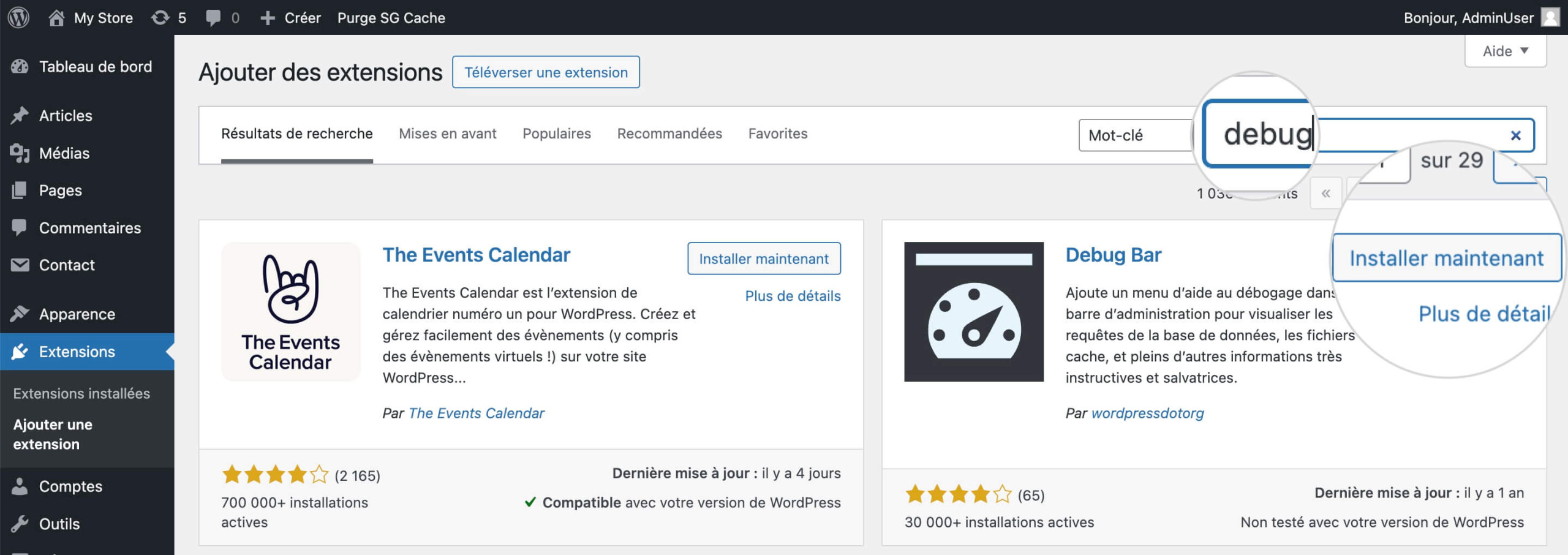 Comment installer un plugin de débogage dans WordPress