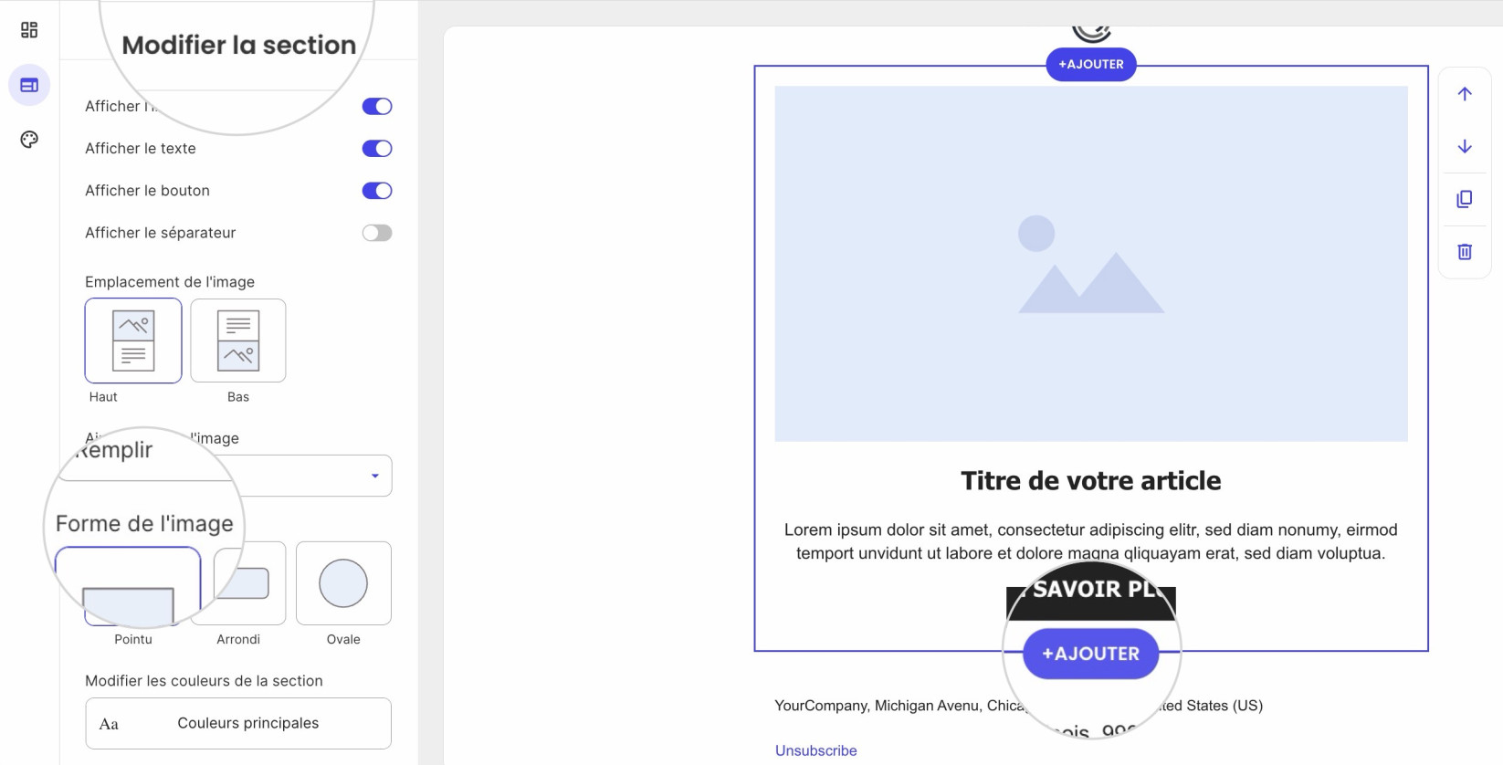 Ajoutez votre contenu