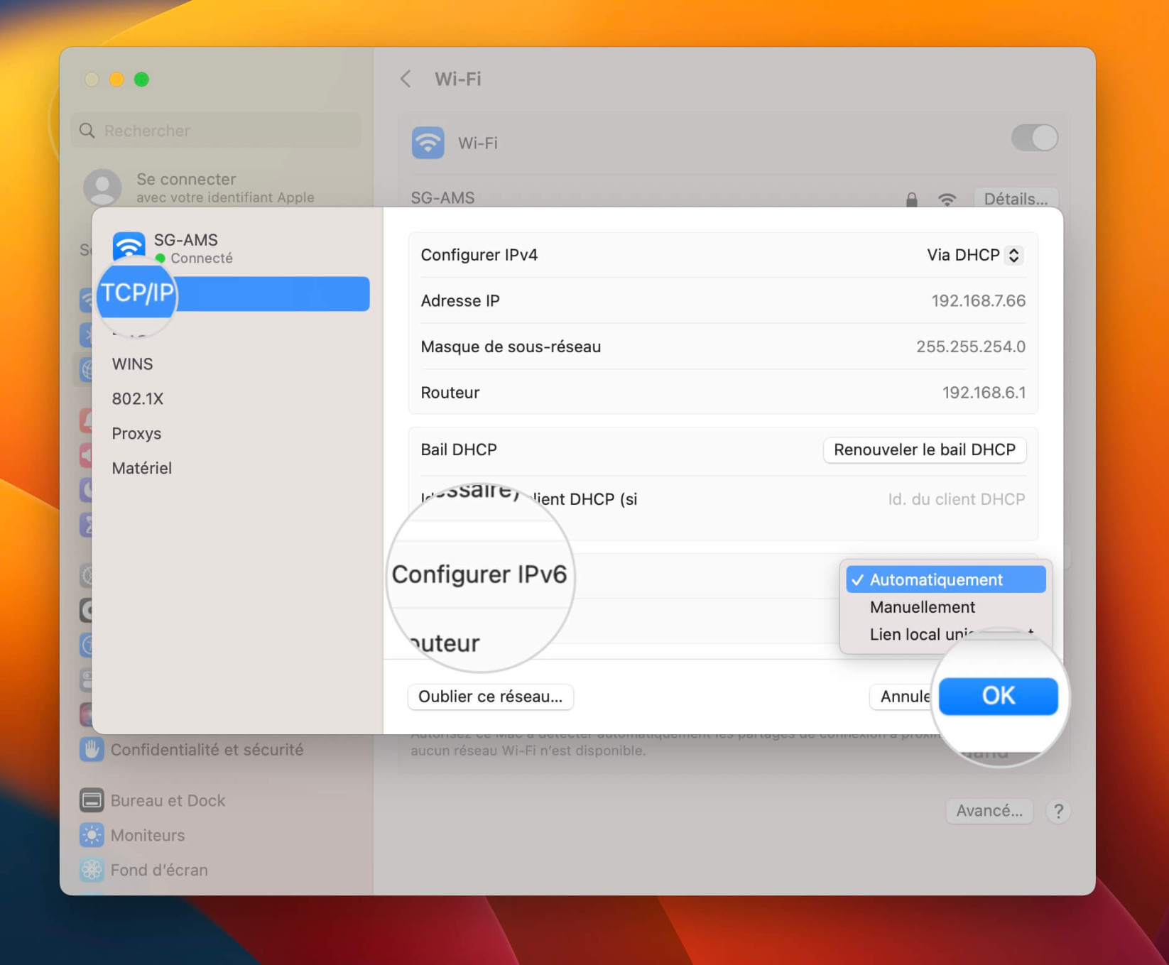 Comment désactiver IPv6 sur Mac