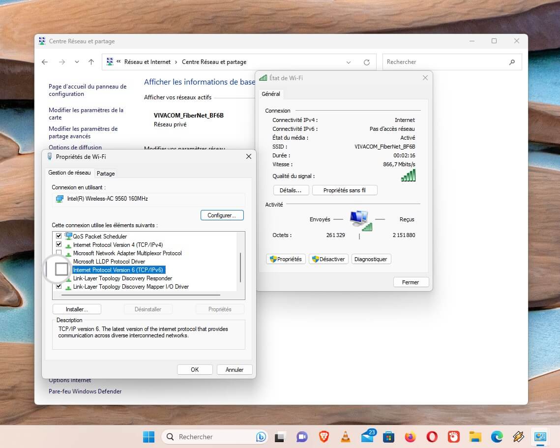 Désactivez IPv6 pour corriger l'erreur « Le serveur DNS ne répond pas »