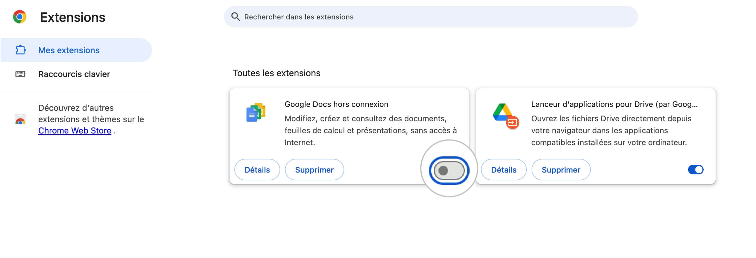 Désactiver les extensions Chrome pour corriger l’erreur ERR_CONNECTION_CLOSED