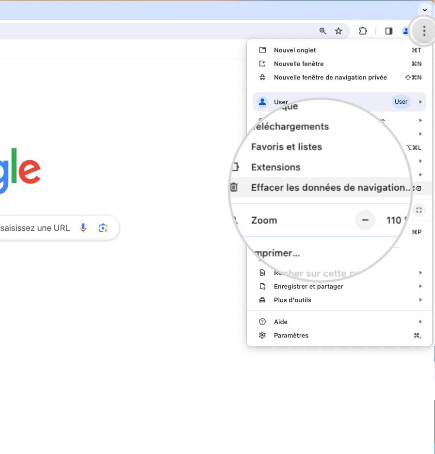 Effacez les données de navigation dans Chrome pour corriger l’erreur ERR_CONNECTION_CLOSED