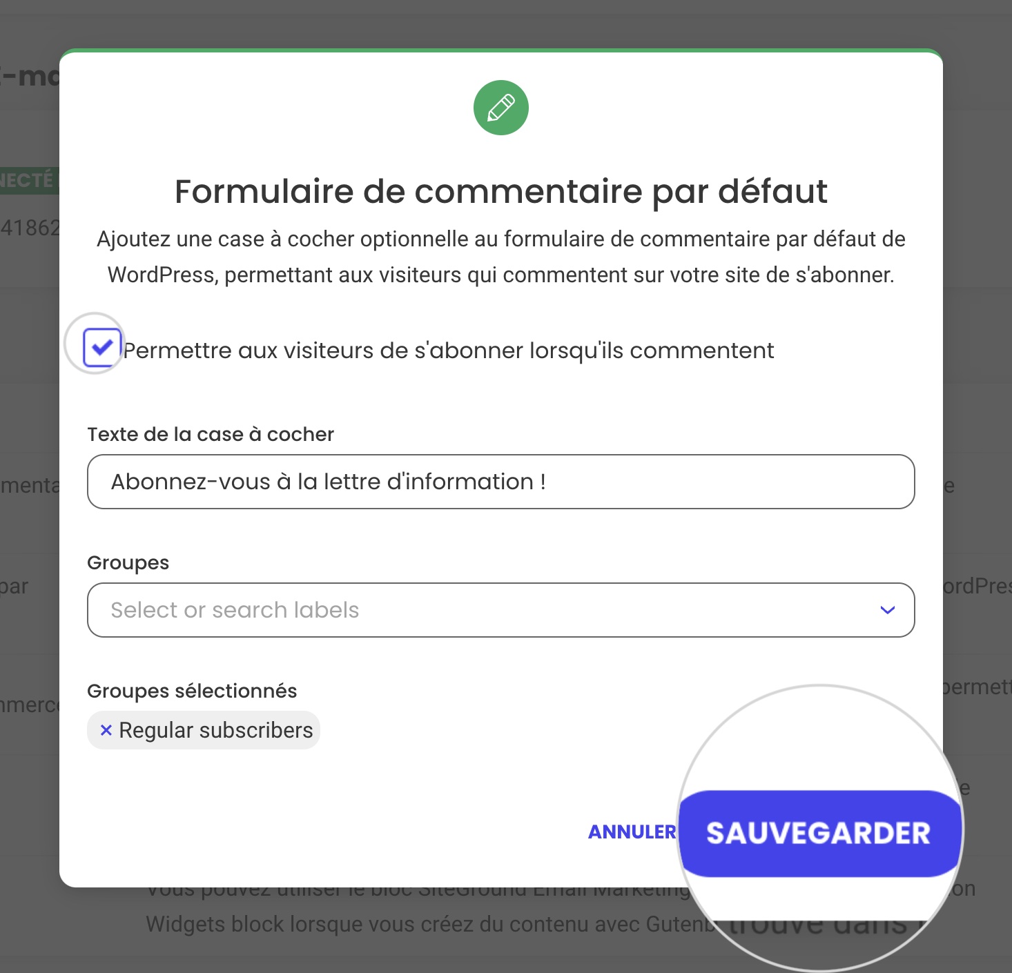 Comment confirmer l’ajout d’une case à cocher de newsletter aux commentaires WordPress