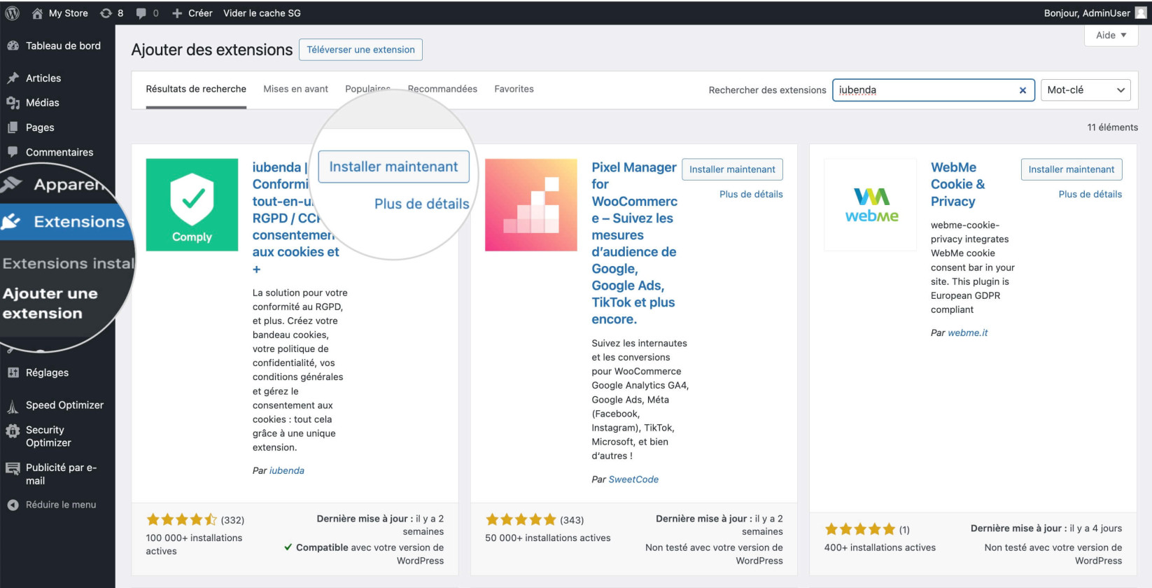 Comment installer un plugin de conformité RGPD sur WordPress 