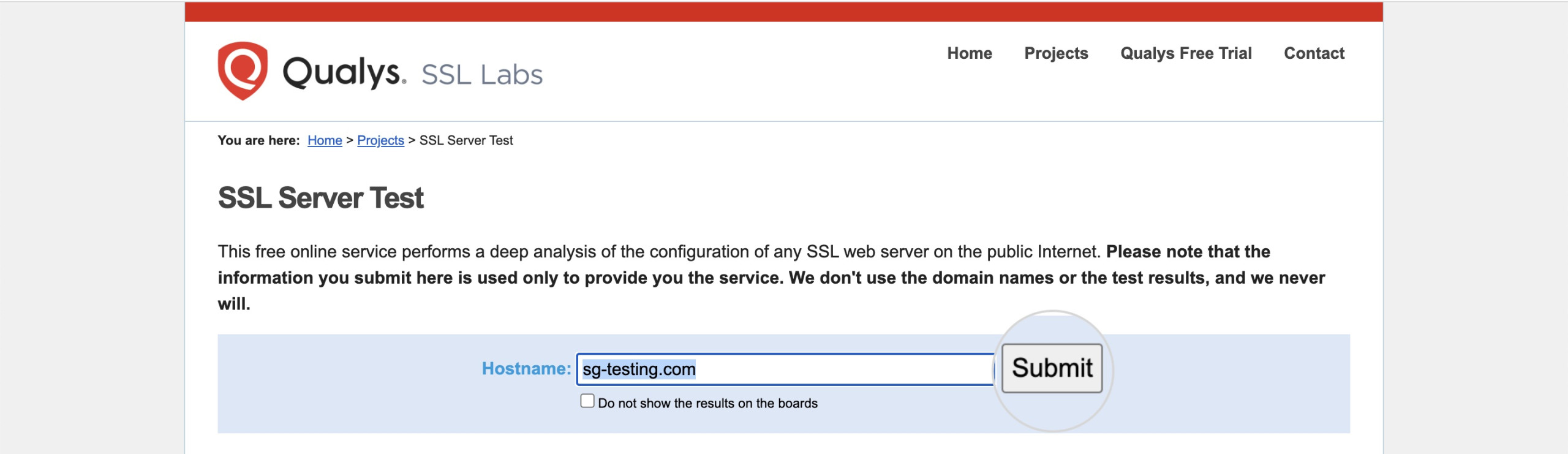 Comment vérifier un SSL avec l'outil de test Qualys SSL Labs