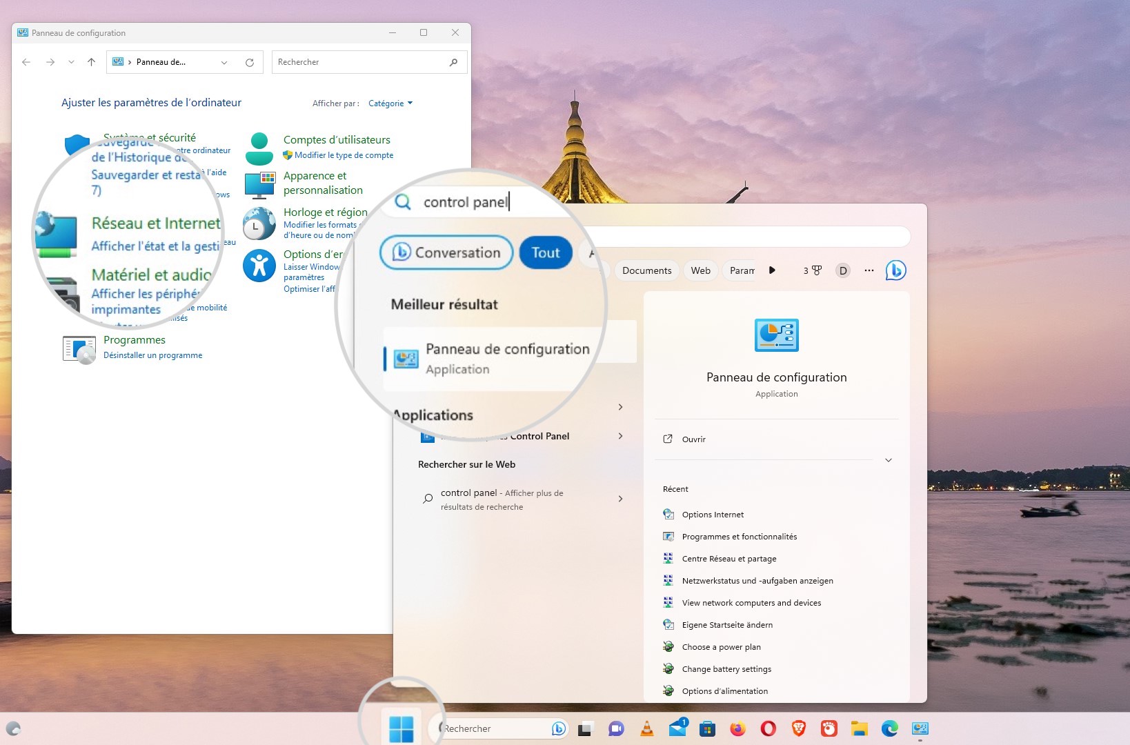 Comment ouvrir le Panneau de configuration sous Windows