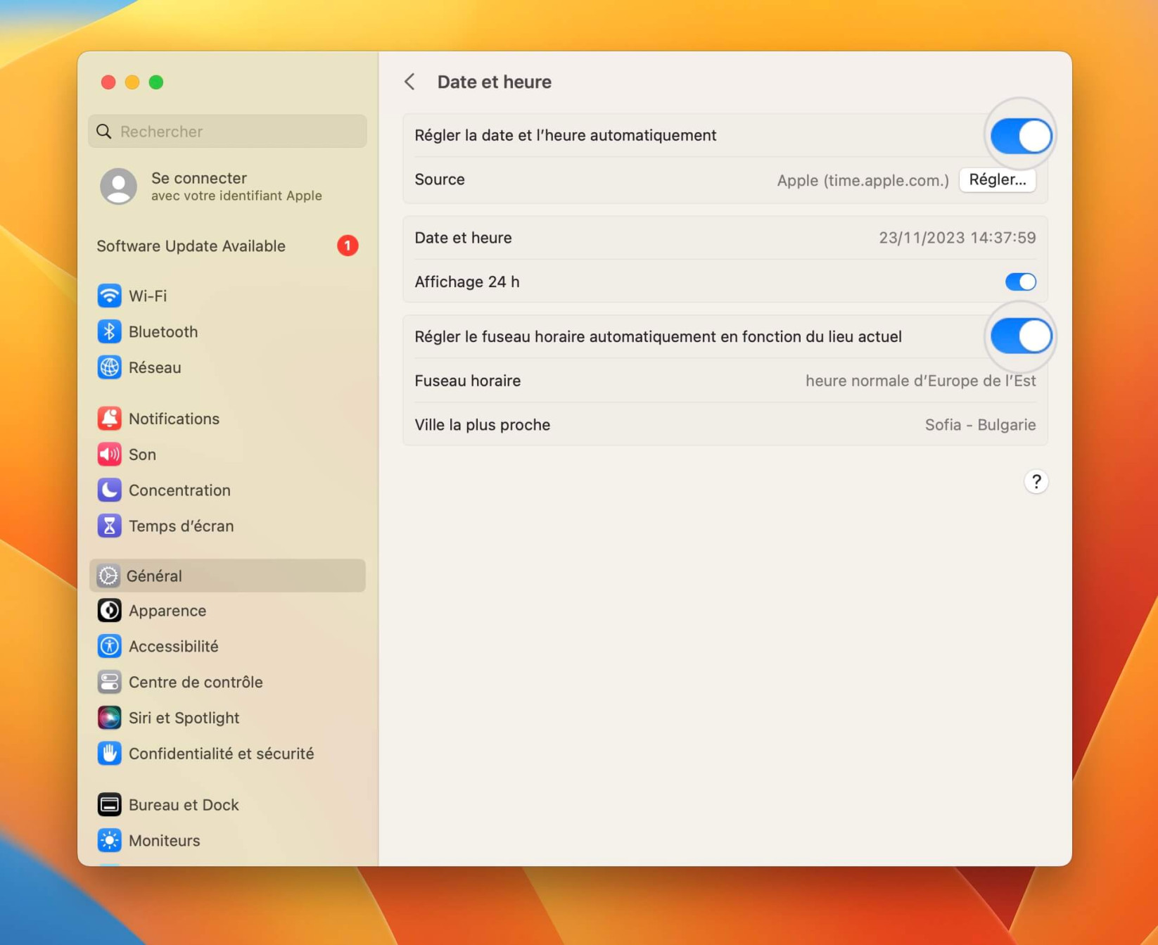 Comment régler l’heure correcte sur macOS