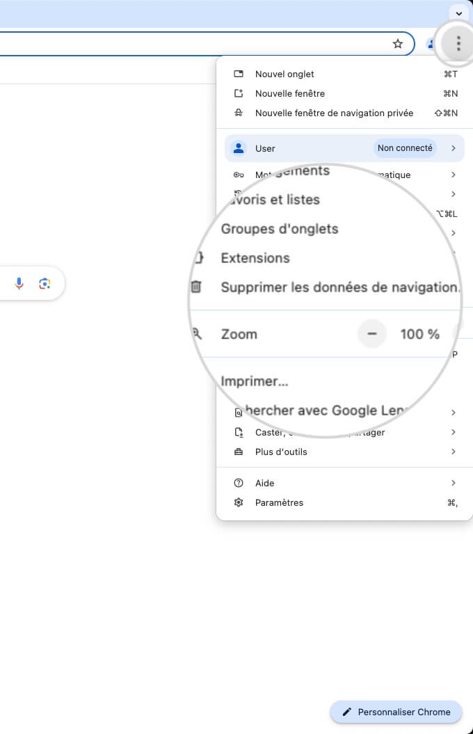 Comment supprimer les données de navigation dans Chrome