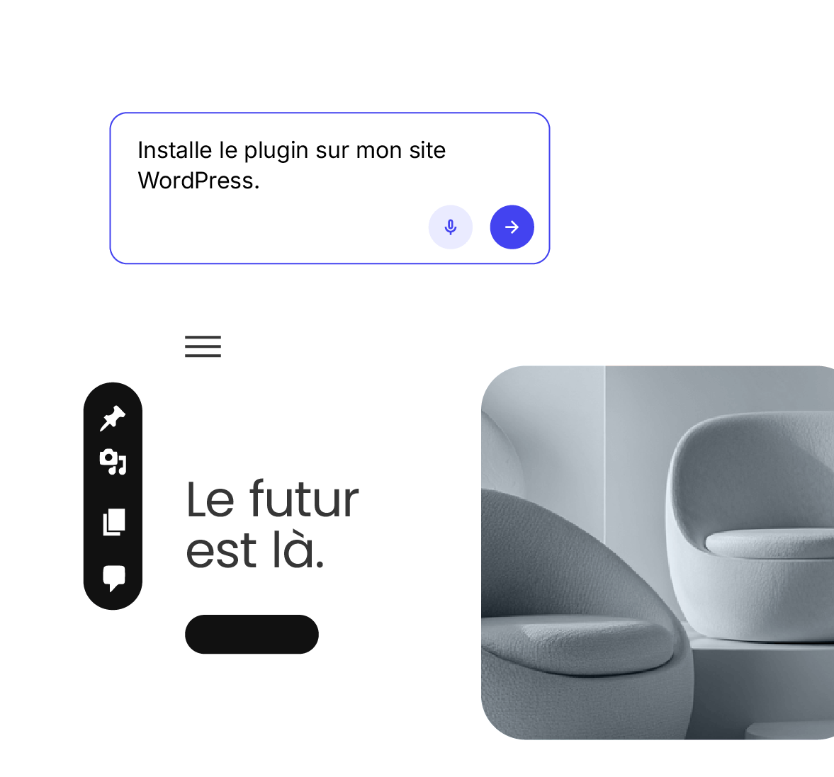 Gérez votre site WordPress simplement en discutant avec l’IA et laissez notre agent intégré s’occuper des tâches complexes.