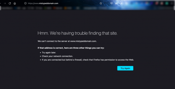 Firefox dns_probe_finished_nxdomain